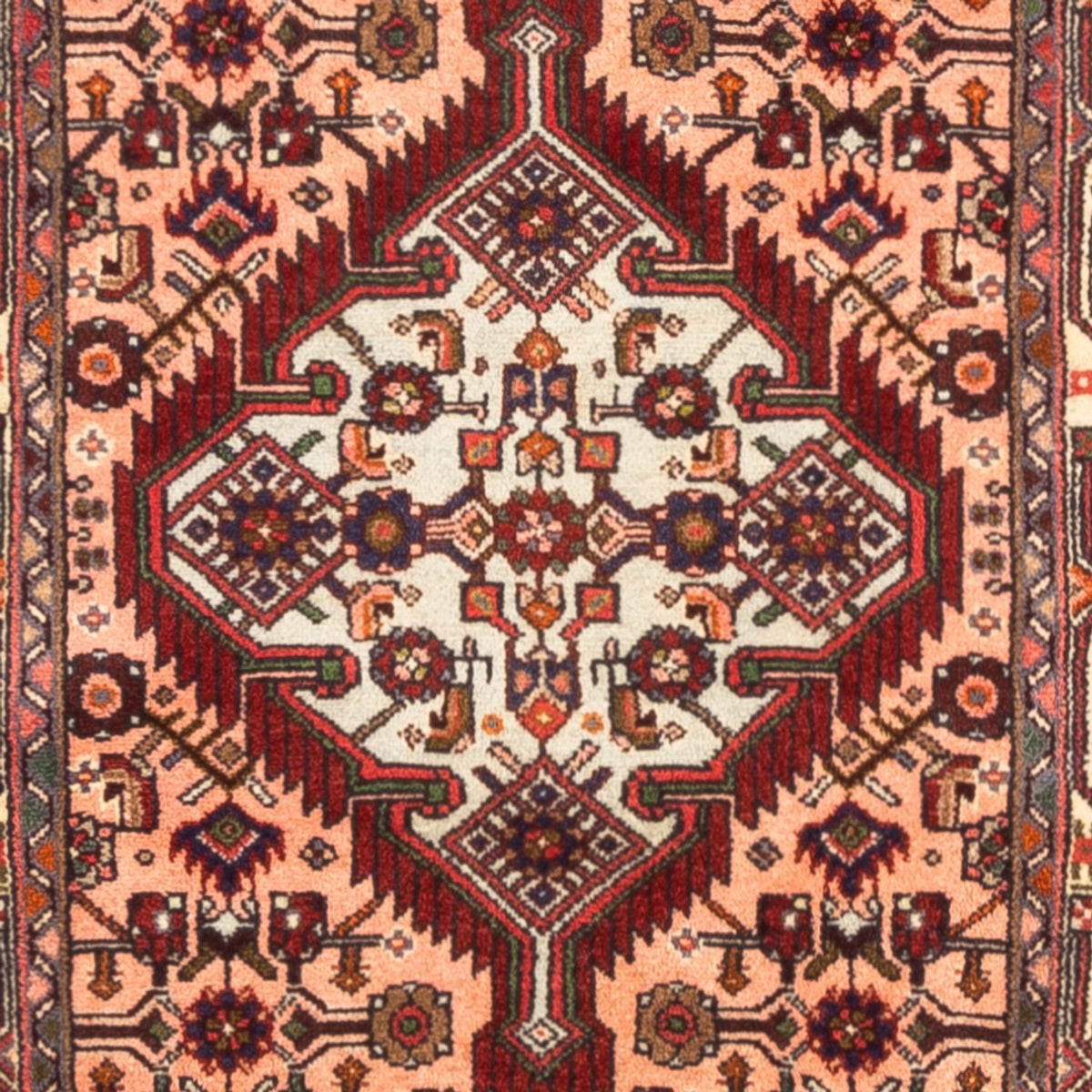 Tapis de couloir Tapis persan - Nomadic - 300 x 82 cm - saumon