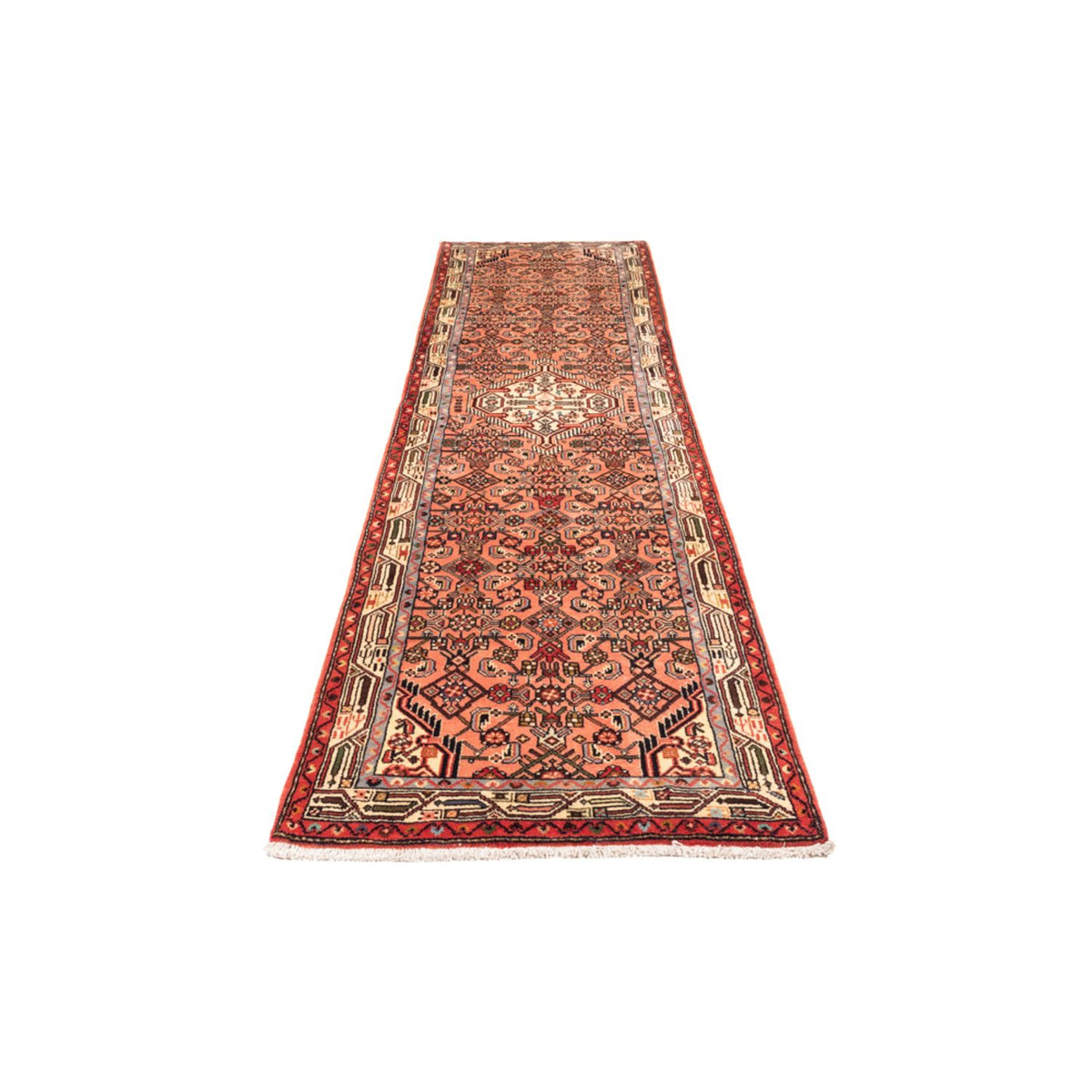 Tapis de couloir Tapis persan - Nomadic - 297 x 80 cm - rouge