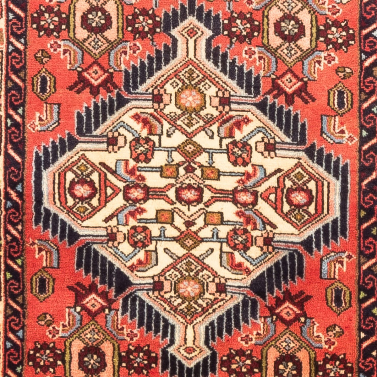 Tapis de couloir Tapis persan - Nomadic - 312 x 78 cm - rouge