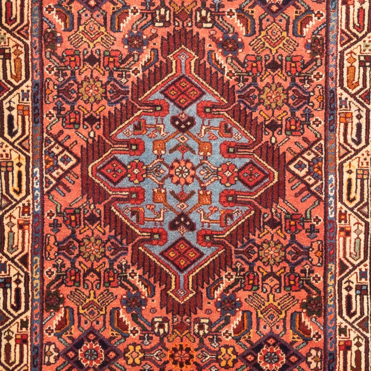 Tapis de couloir Tapis persan - Nomadic - 313 x 87 cm - rouge