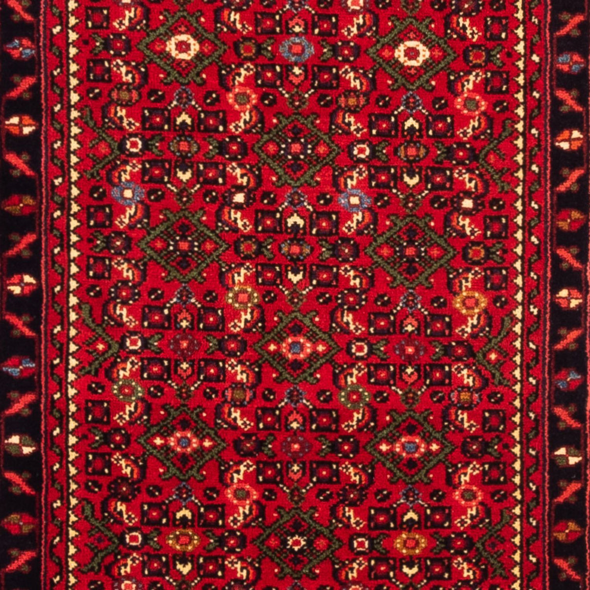Tapis de couloir Tapis persan - Nomadic - 297 x 77 cm - rouge