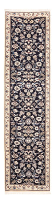 Tapis de couloir Tapis persan - Nain - 281 x 72 cm - bleu foncé