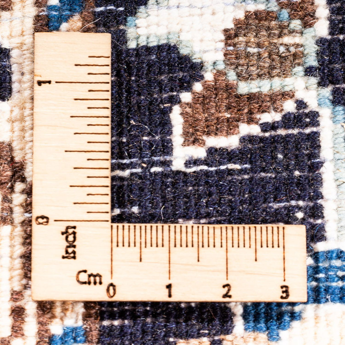 Tapis de couloir Tapis persan - Nain - 281 x 72 cm - bleu foncé