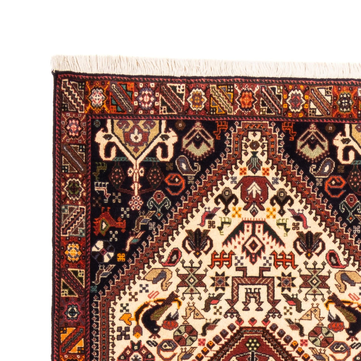 Tapis de couloir Tapis persan - Nomadic - 253 x 80 cm - crème