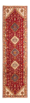 Tapis de couloir Tapis persan - Nomadic - 278 x 77 cm - rouge