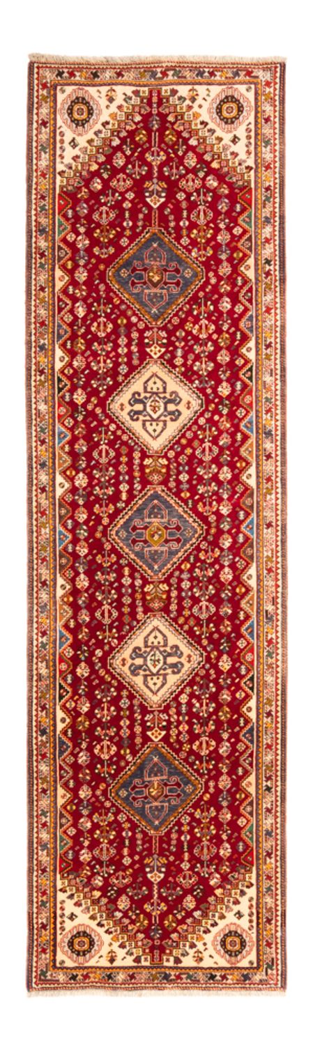 Tapis de couloir Tapis persan - Nomadic - 278 x 77 cm - rouge