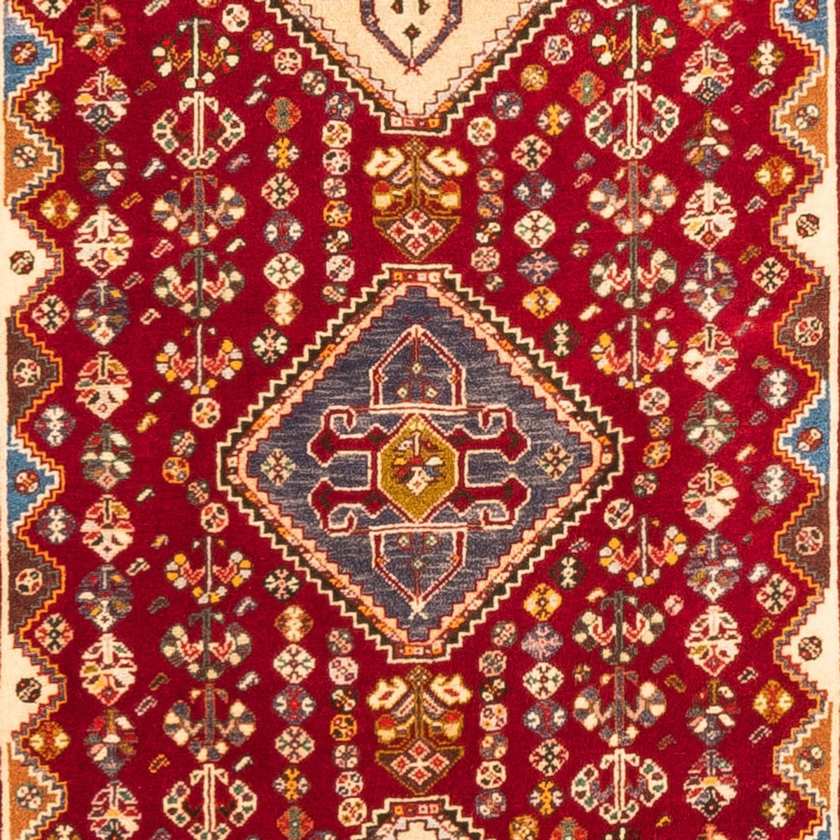 Tapis de couloir Tapis persan - Nomadic - 278 x 77 cm - rouge