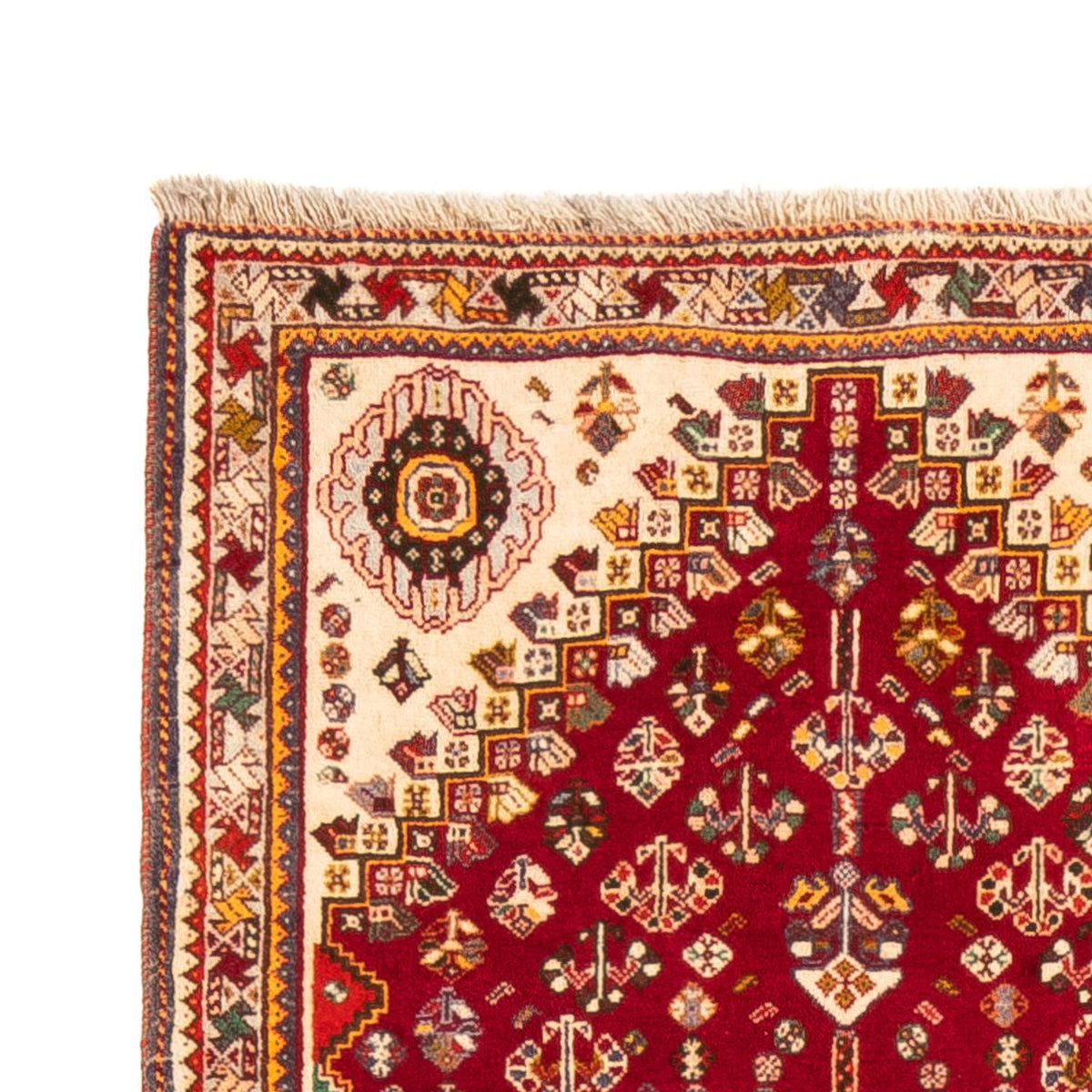 Tapis de couloir Tapis persan - Nomadic - 278 x 77 cm - rouge