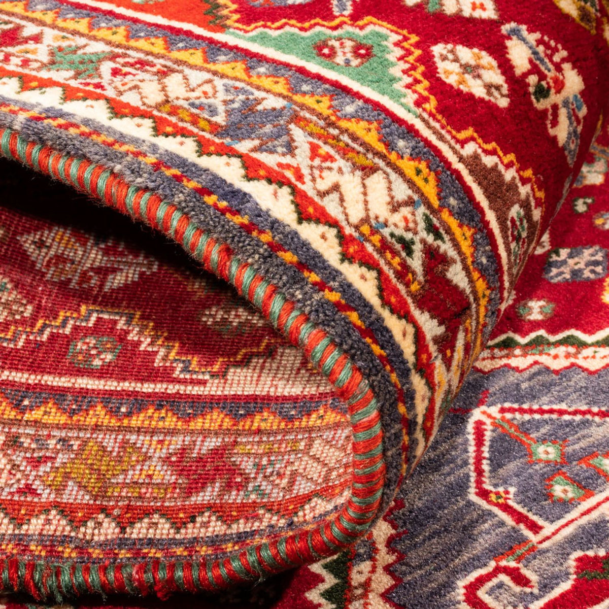 Tapis de couloir Tapis persan - Nomadic - 278 x 77 cm - rouge