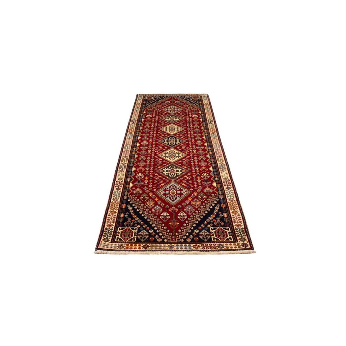 Tapis de couloir Tapis persan - Nomadic - 308 x 82 cm - rouge