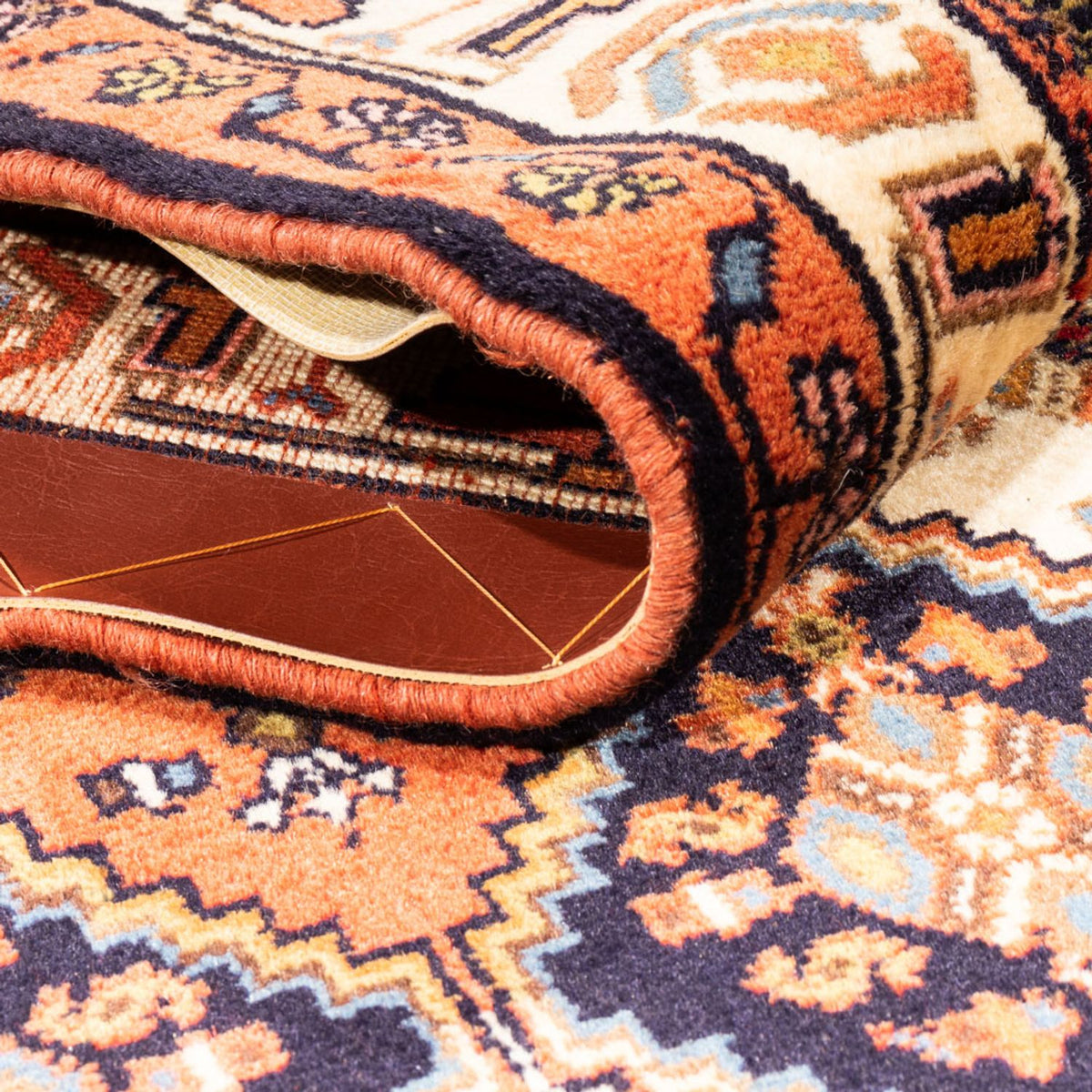 Tapis de couloir Tapis persan - Nomadic - 232 x 80 cm - bleu foncé