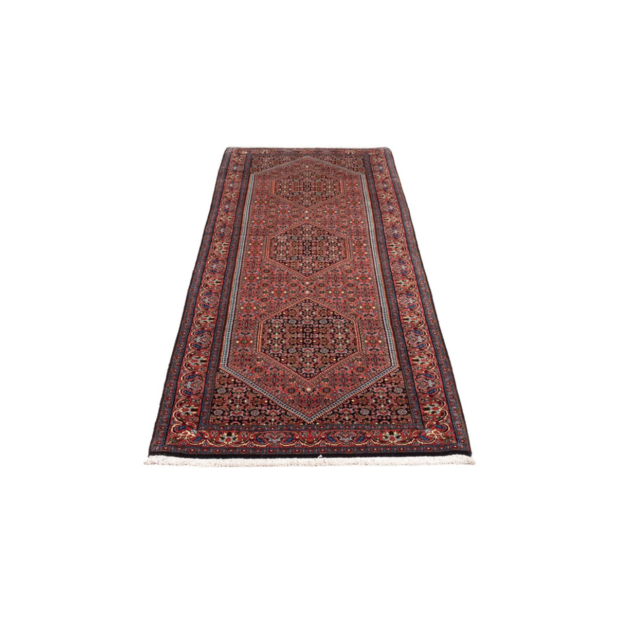 Tapis de couloir Tapis persan - Bidjar - 230 x 74 cm - rouge