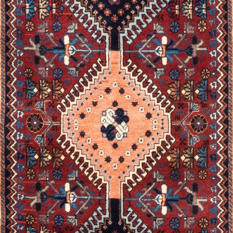 Tapis de couloir Tapis persan - Nomadic - 294 x 87 cm - rouge