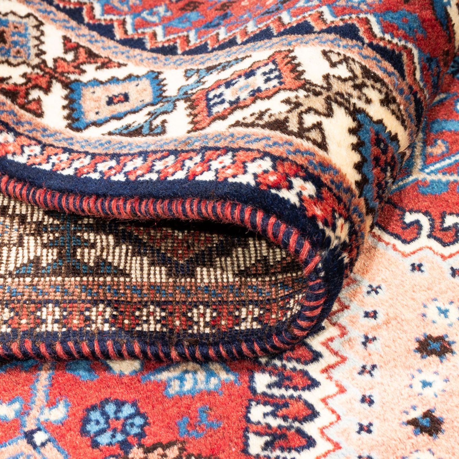 Tapis de couloir Tapis persan - Nomadic - 294 x 87 cm - rouge