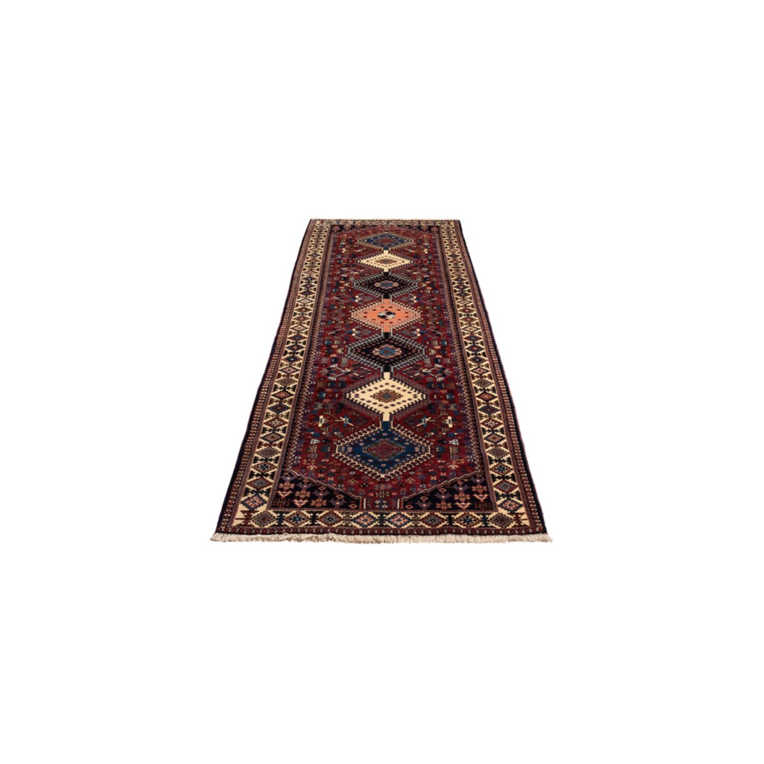 Tapis de couloir Tapis persan - Nomadic - 294 x 87 cm - rouge