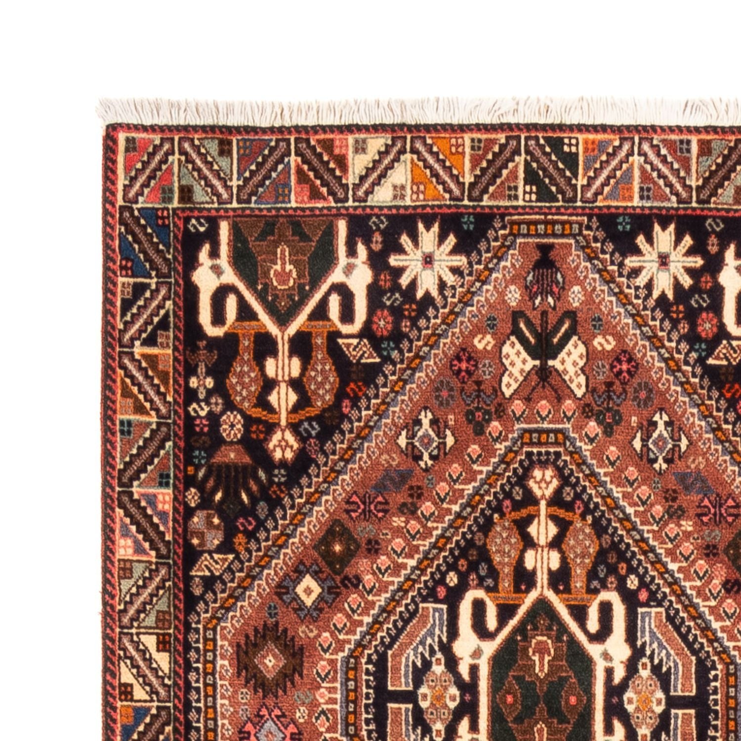 Tapis de couloir Tapis persan - Nomadic - 240 x 80 cm - marron