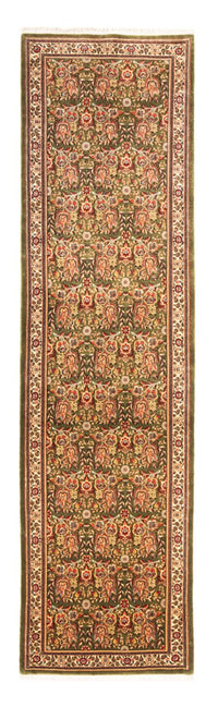 Tapis de couloir Tapis persan - Ghom - 295 x 80 cm - vert