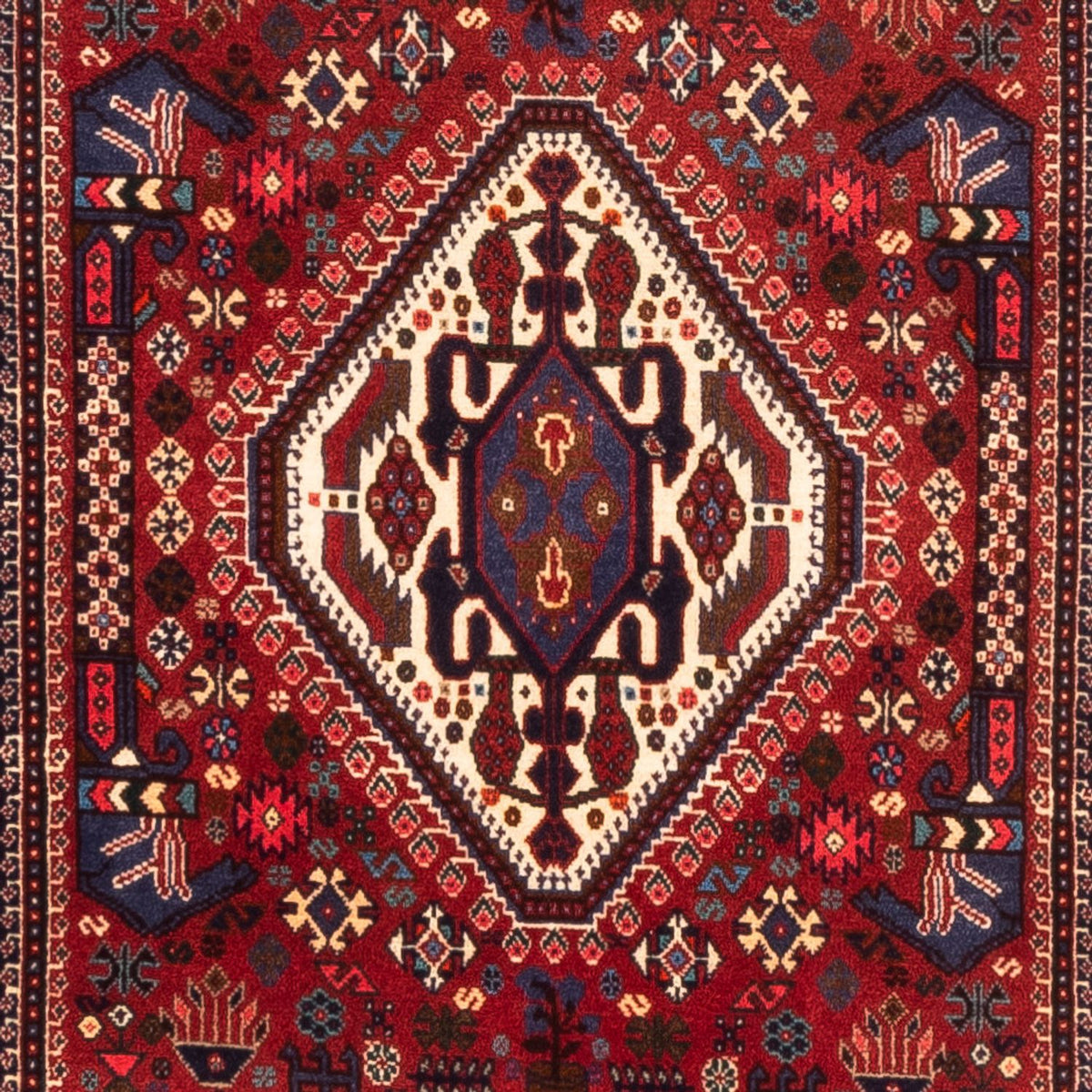 Tapis de couloir Tapis persan - Nomadic - 295 x 80 cm - rouge