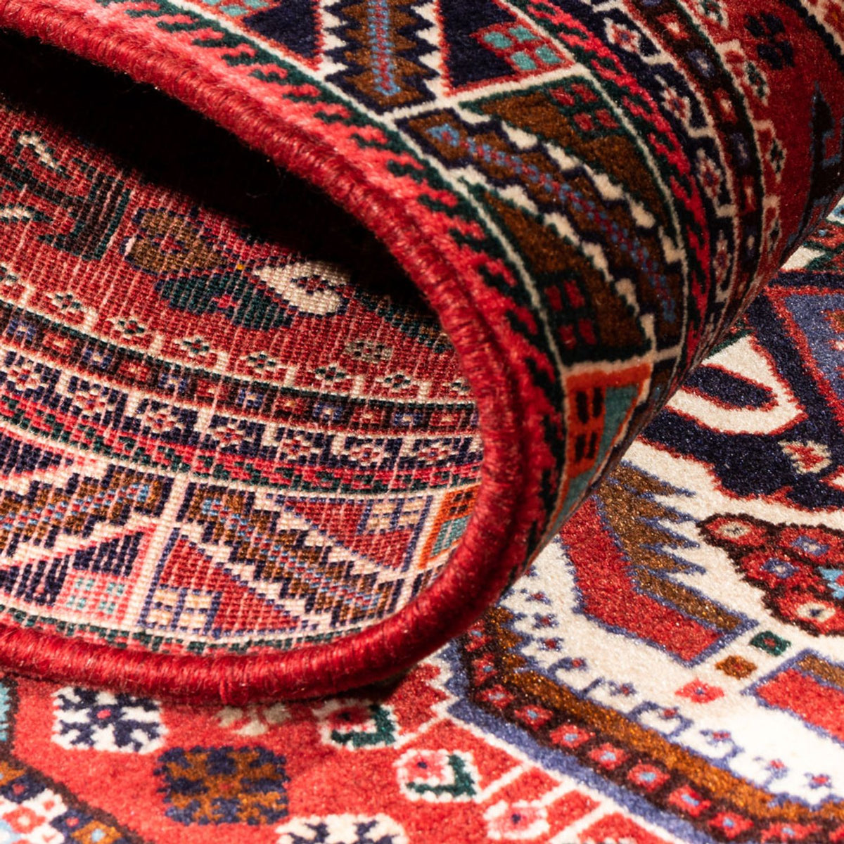 Tapis de couloir Tapis persan - Nomadic - 295 x 80 cm - rouge