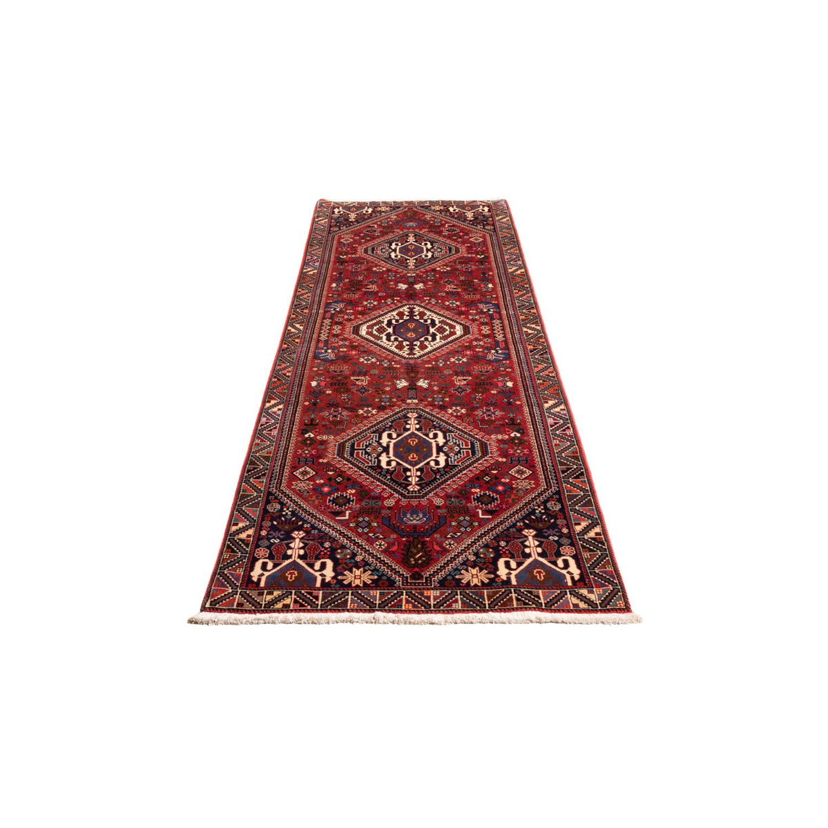 Tapis de couloir Tapis persan - Nomadic - 295 x 80 cm - rouge