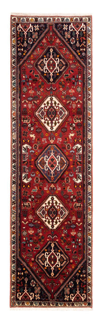 Tapis de couloir Tapis persan - Nomadic - 294 x 83 cm - rouge