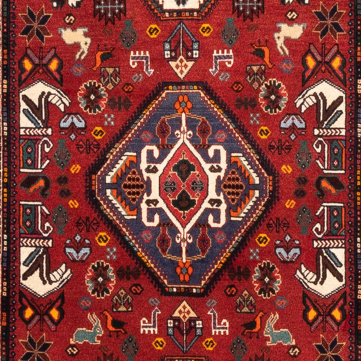 Tapis de couloir Tapis persan - Nomadic - 294 x 83 cm - rouge