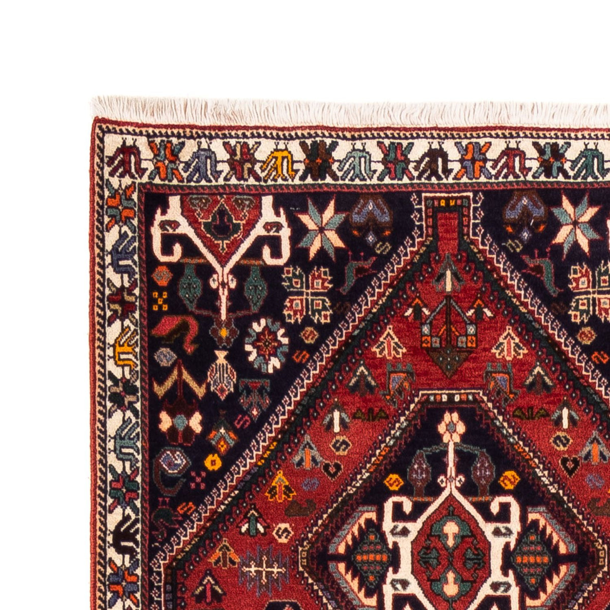 Tapis de couloir Tapis persan - Nomadic - 294 x 83 cm - rouge
