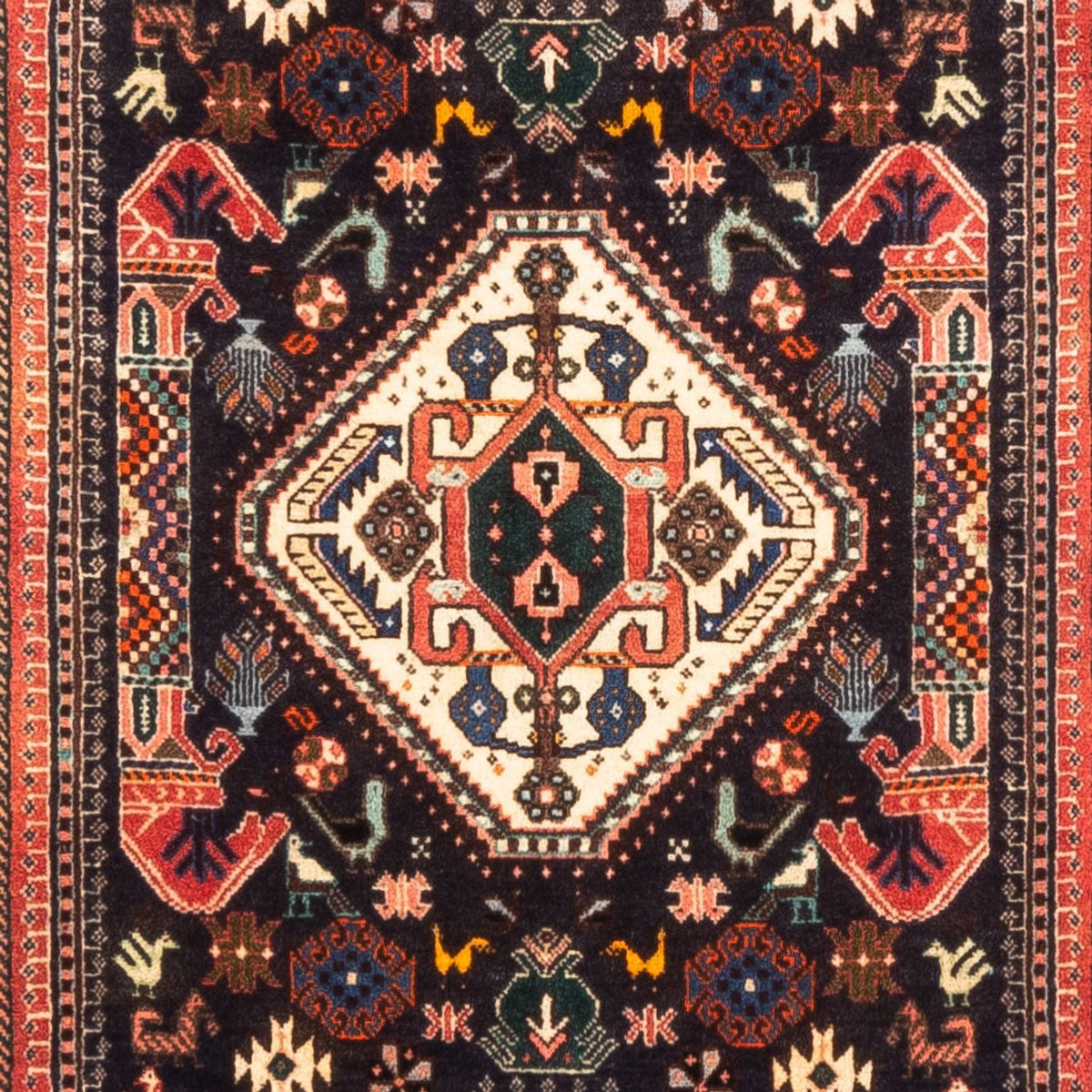 Tapis de couloir Tapis persan - Nomadic - 297 x 74 cm - bleu foncé