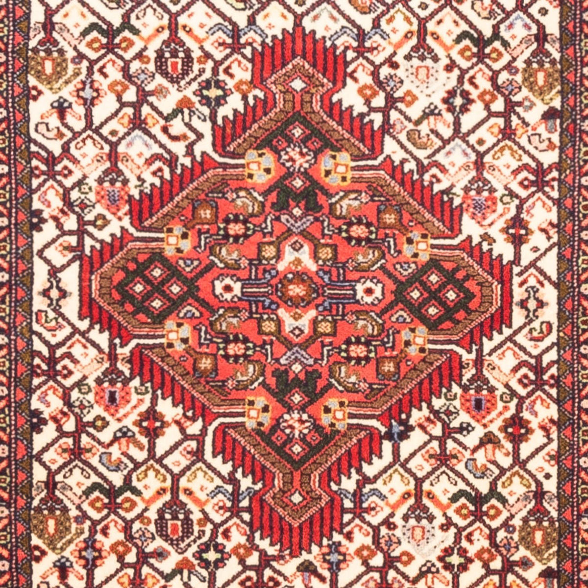 Tapis de couloir Tapis persan - Nomadic - 295 x 84 cm - crème