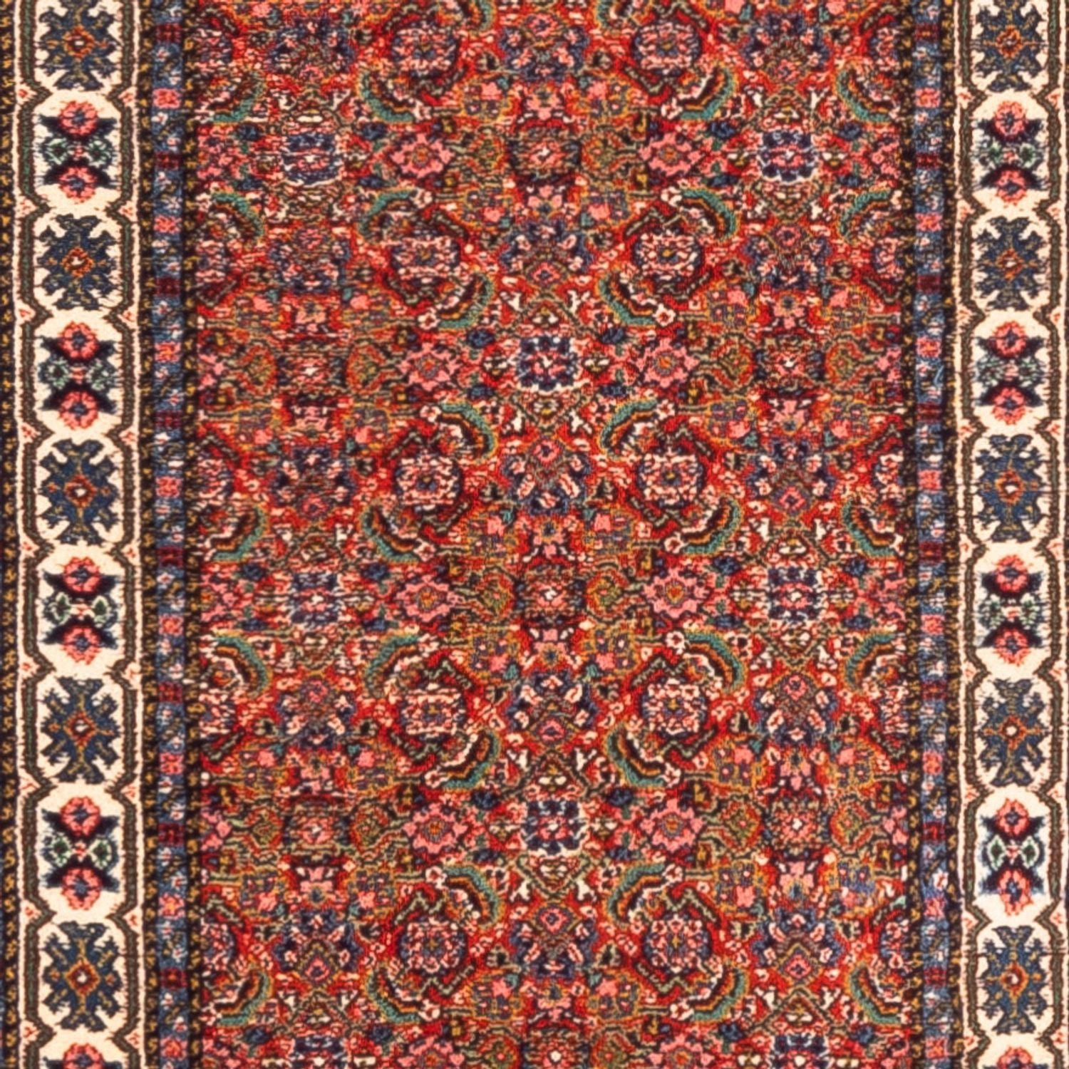 Tapis de couloir Tapis persan - Tabriz - 330 x 70 cm - rouge
