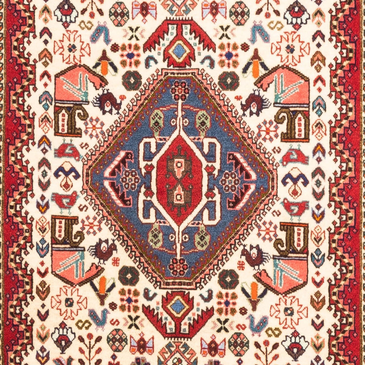Tapis de couloir Tapis persan - Nomadic - 306 x 83 cm - crème