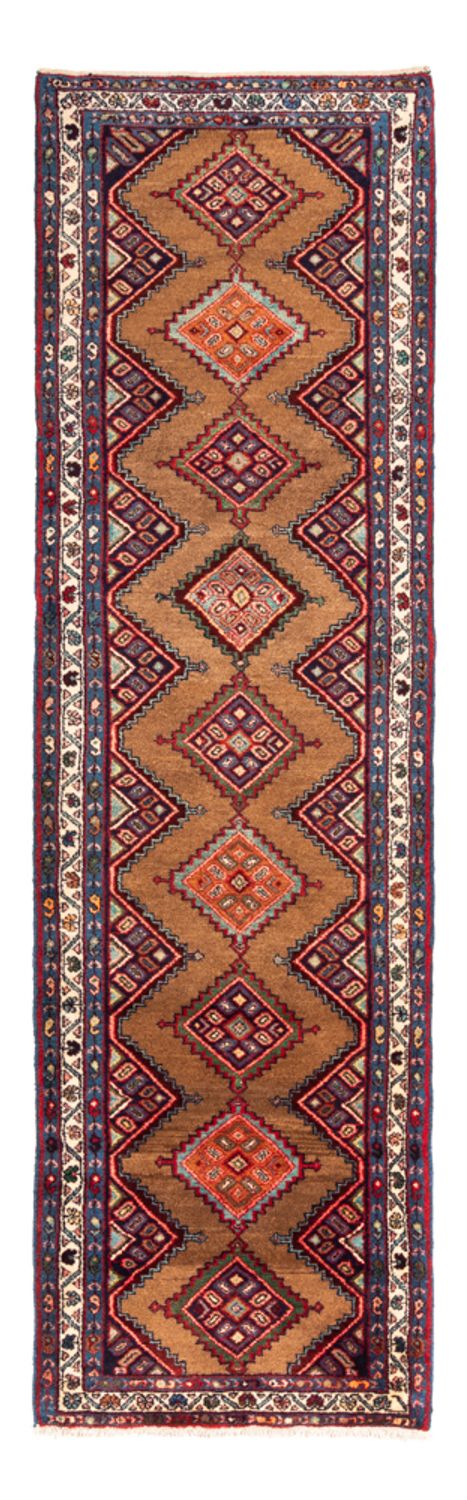 Tapis de couloir Tapis persan - Nomadic - 298 x 86 cm - marron