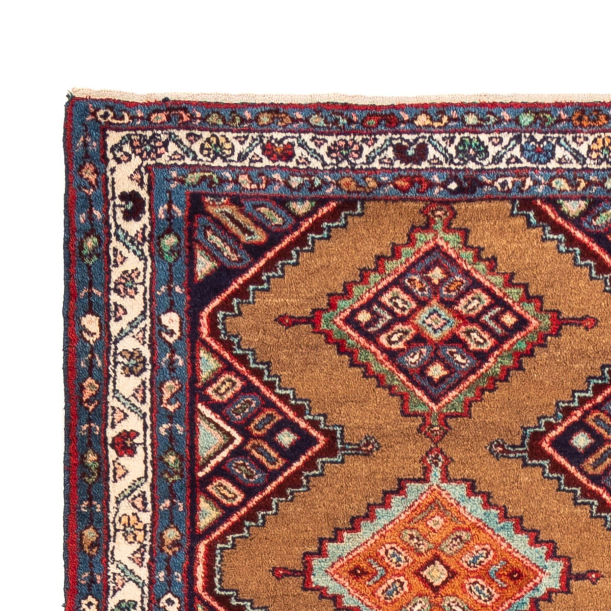 Tapis de couloir Tapis persan - Nomadic - 298 x 86 cm - marron