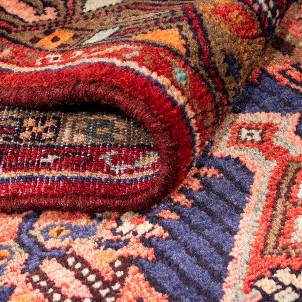 Tapis de couloir Tapis persan - Nomadic - 297 x 82 cm - rouge