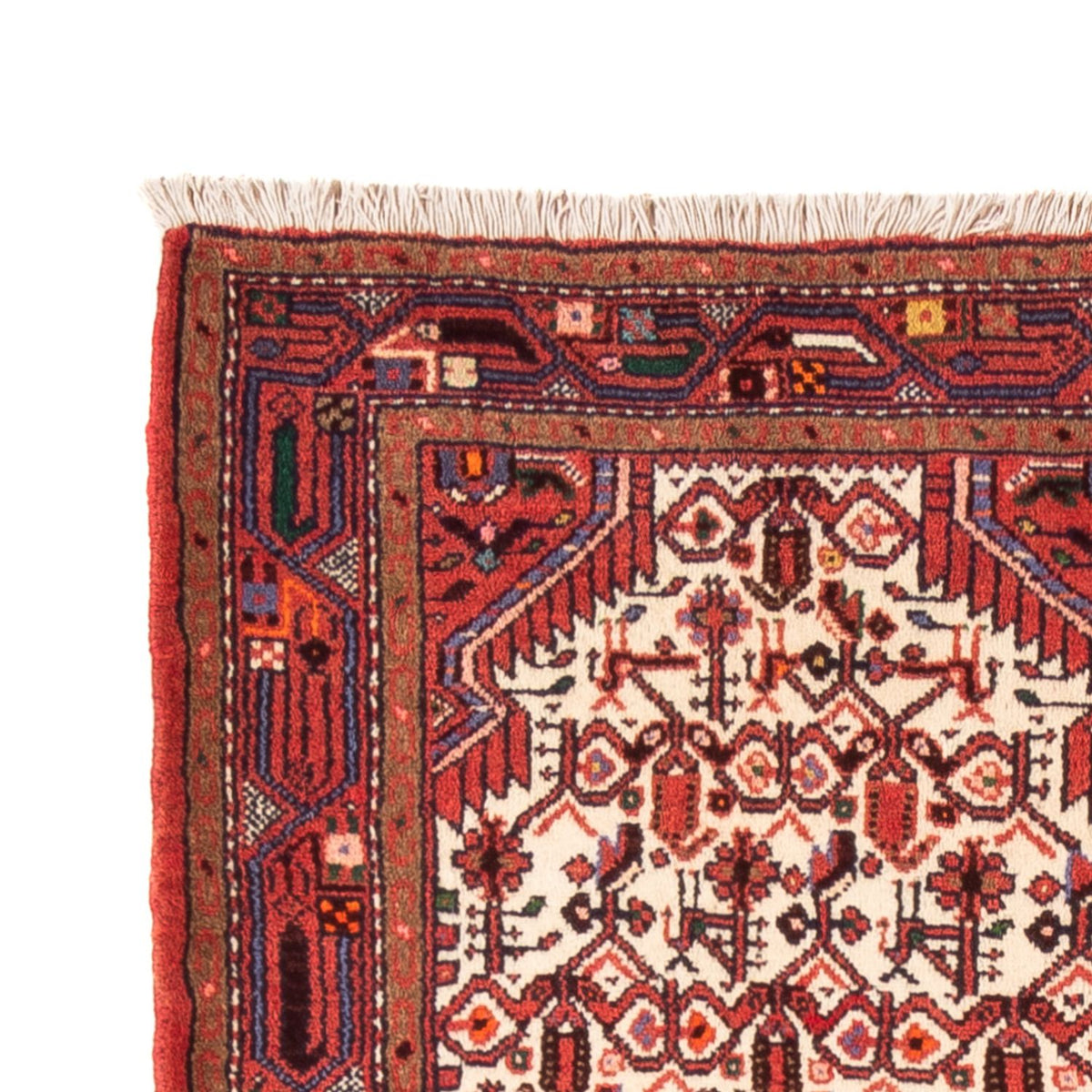 Tapis de couloir Tapis persan - Nomadic - 323 x 83 cm - crème