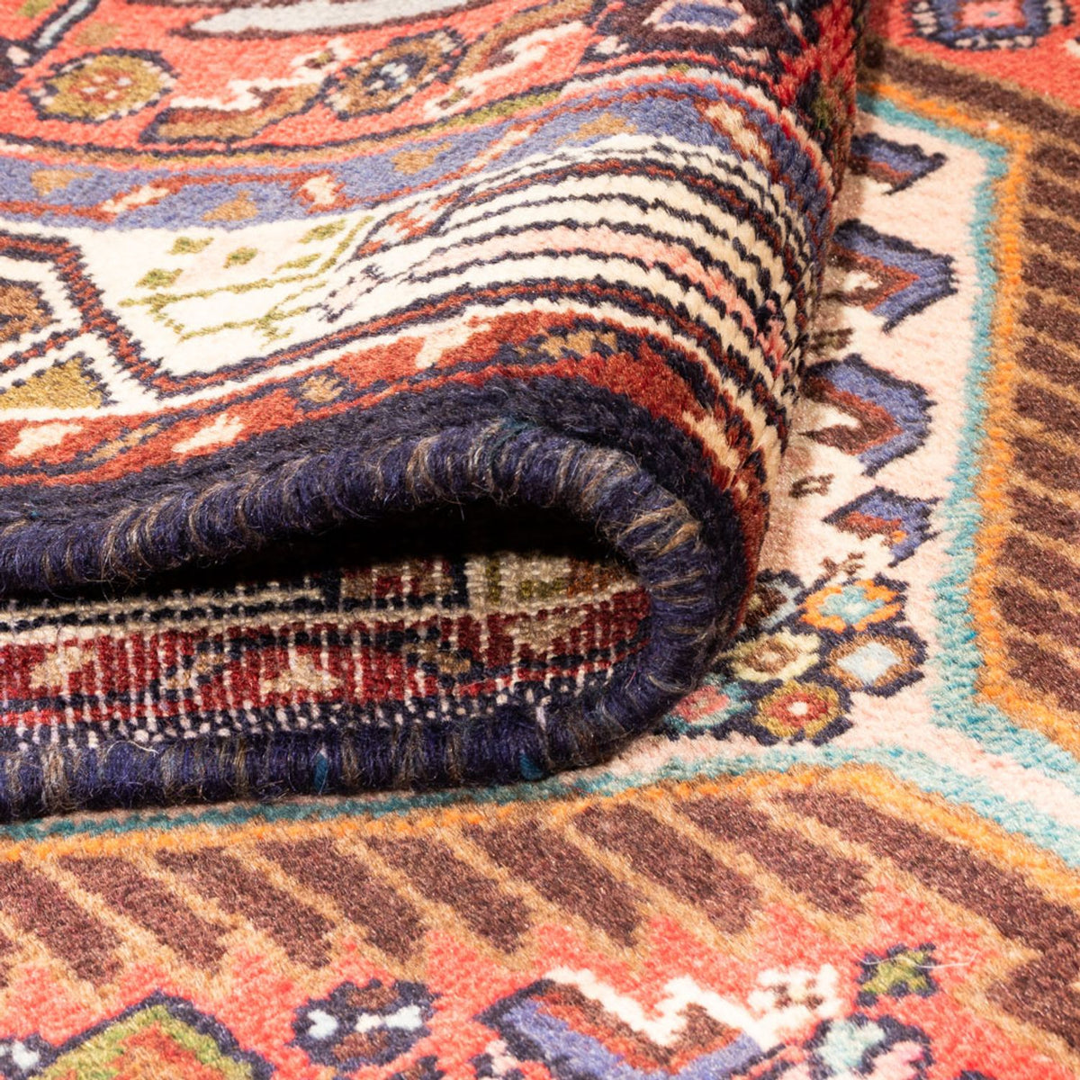 Tapis de couloir Tapis persan - Nomadic - 284 x 75 cm - rouge