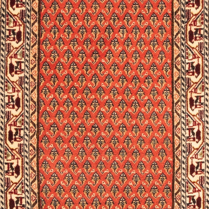 Tapis de couloir Tapis persan - Mir - 348 x 63 cm - rouge