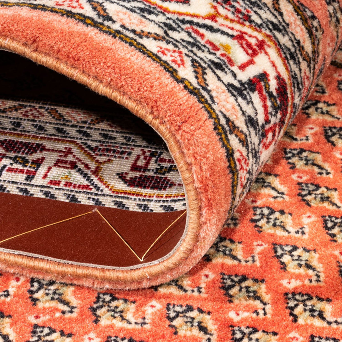 Tapis de couloir Tapis persan - Mir - 348 x 63 cm - rouge