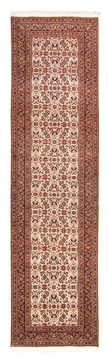 Tapis de couloir Tapis persan - Bidjar - 300 x 80 cm - crème