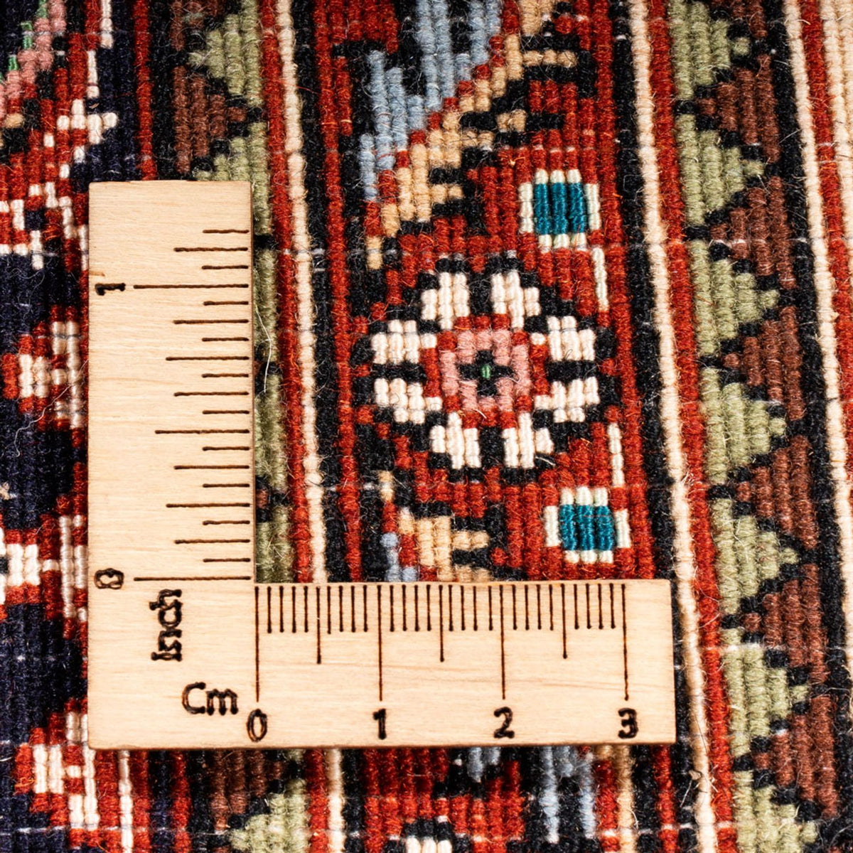 Tapis de couloir Tapis persan - Bidjar - 300 x 80 cm - crème