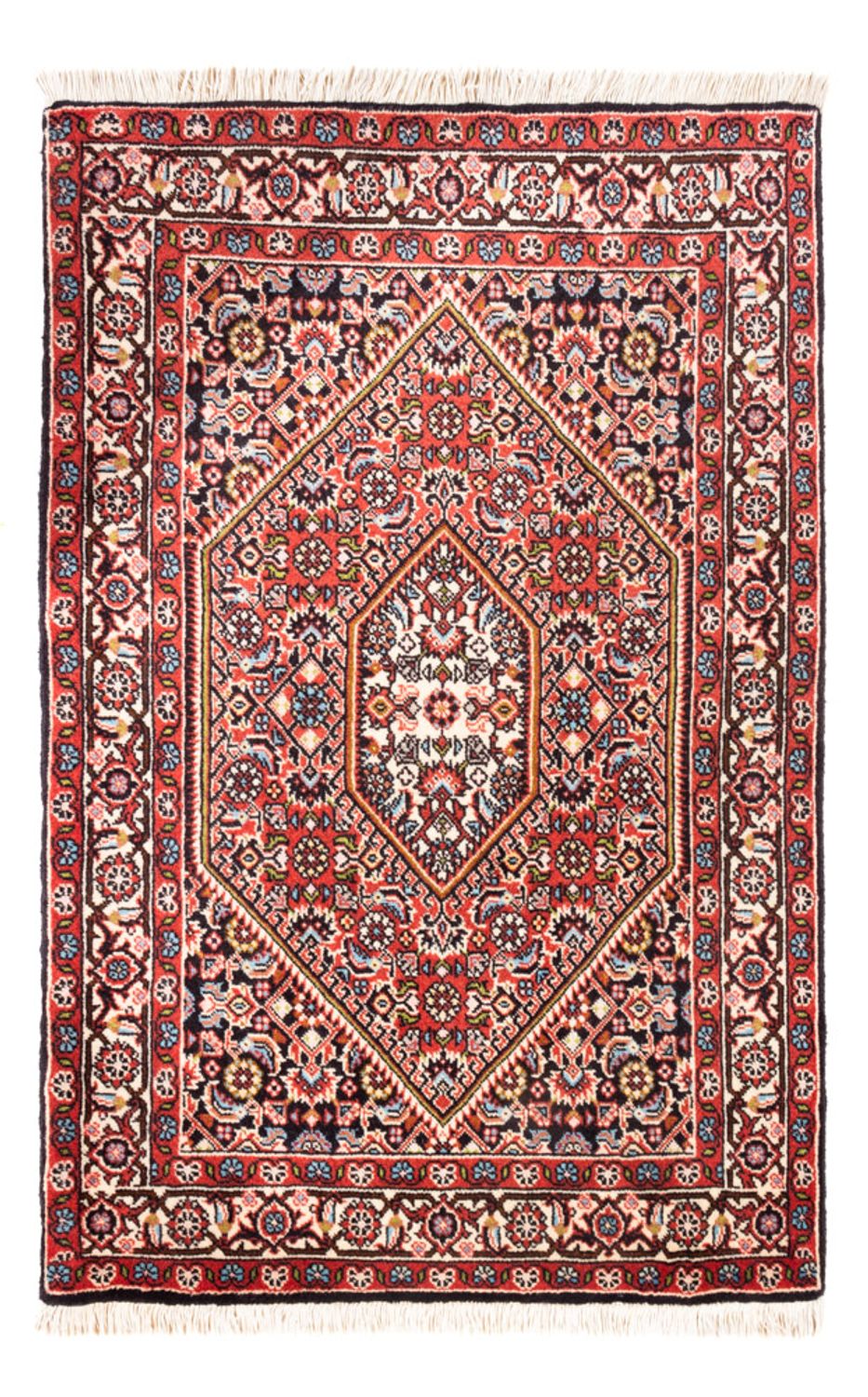 Tapis persan - Bidjar - 108 x 74 cm - rouge