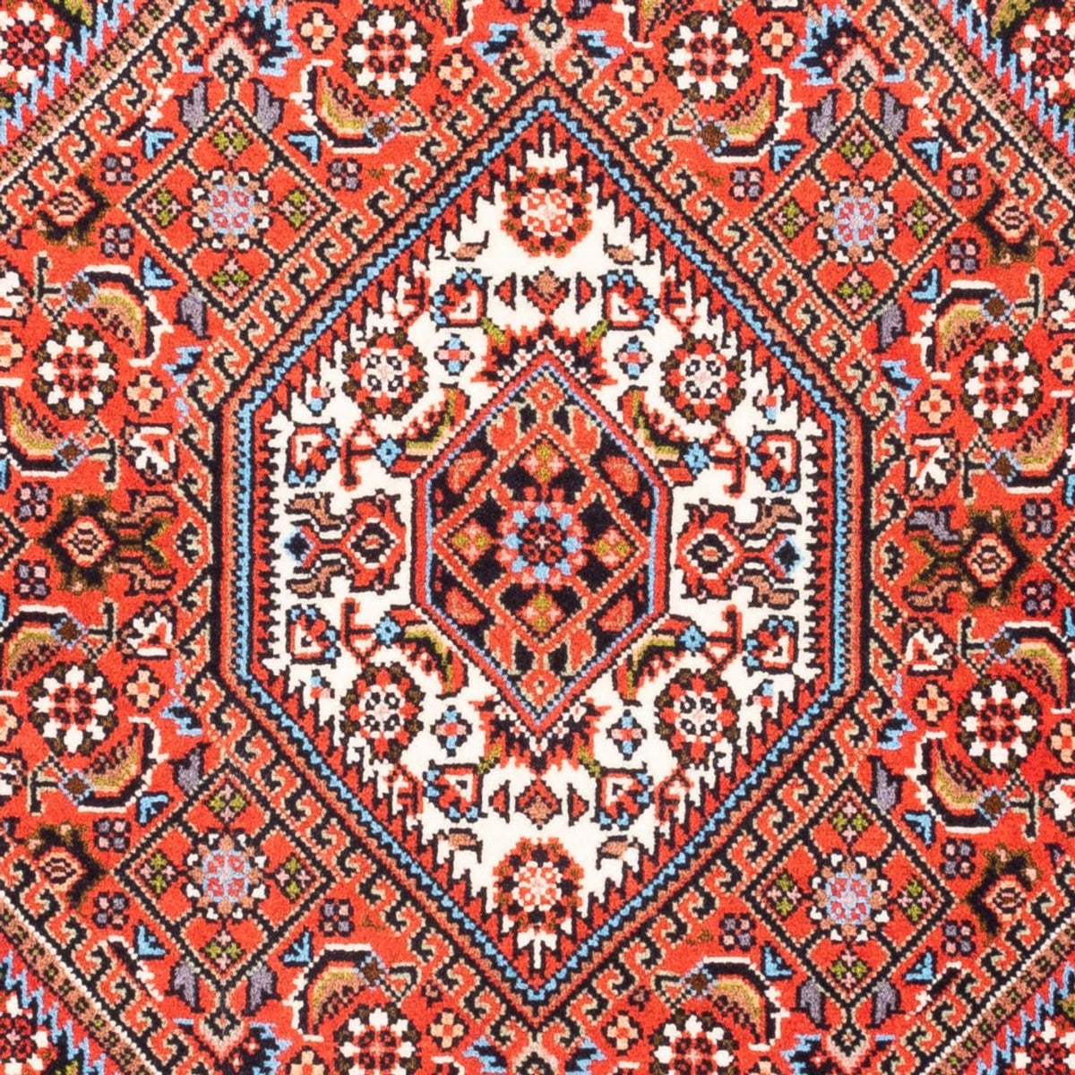 Tapis persan - Bidjar - 90 x 77 cm - rouge