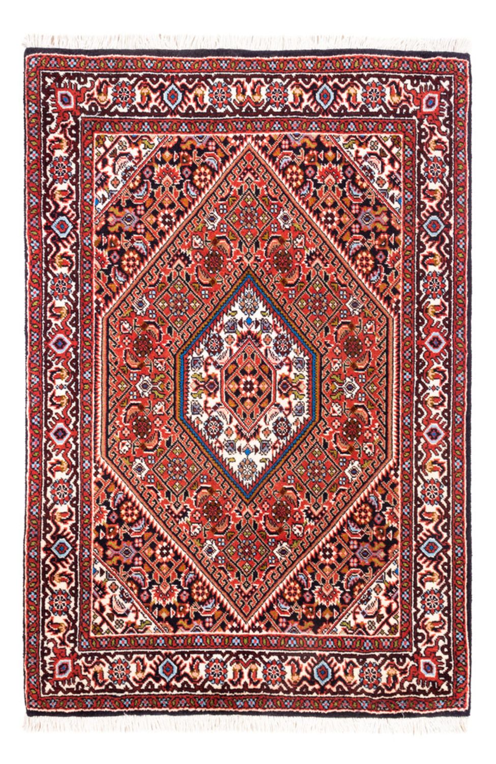 Tapis persan - Bidjar - 104 x 72 cm - rouge