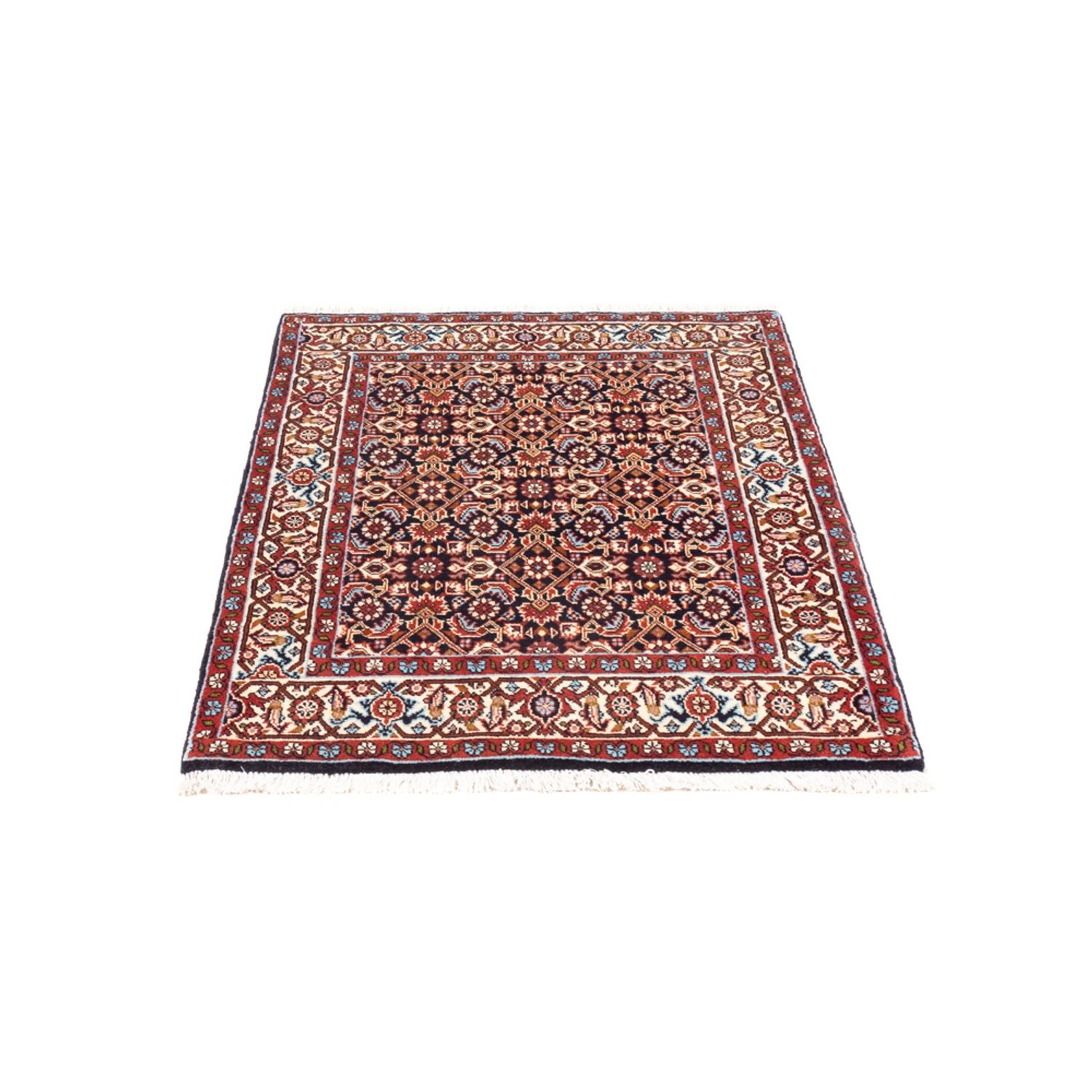 Tapis persan - Bidjar - 98 x 72 cm - bleu foncé