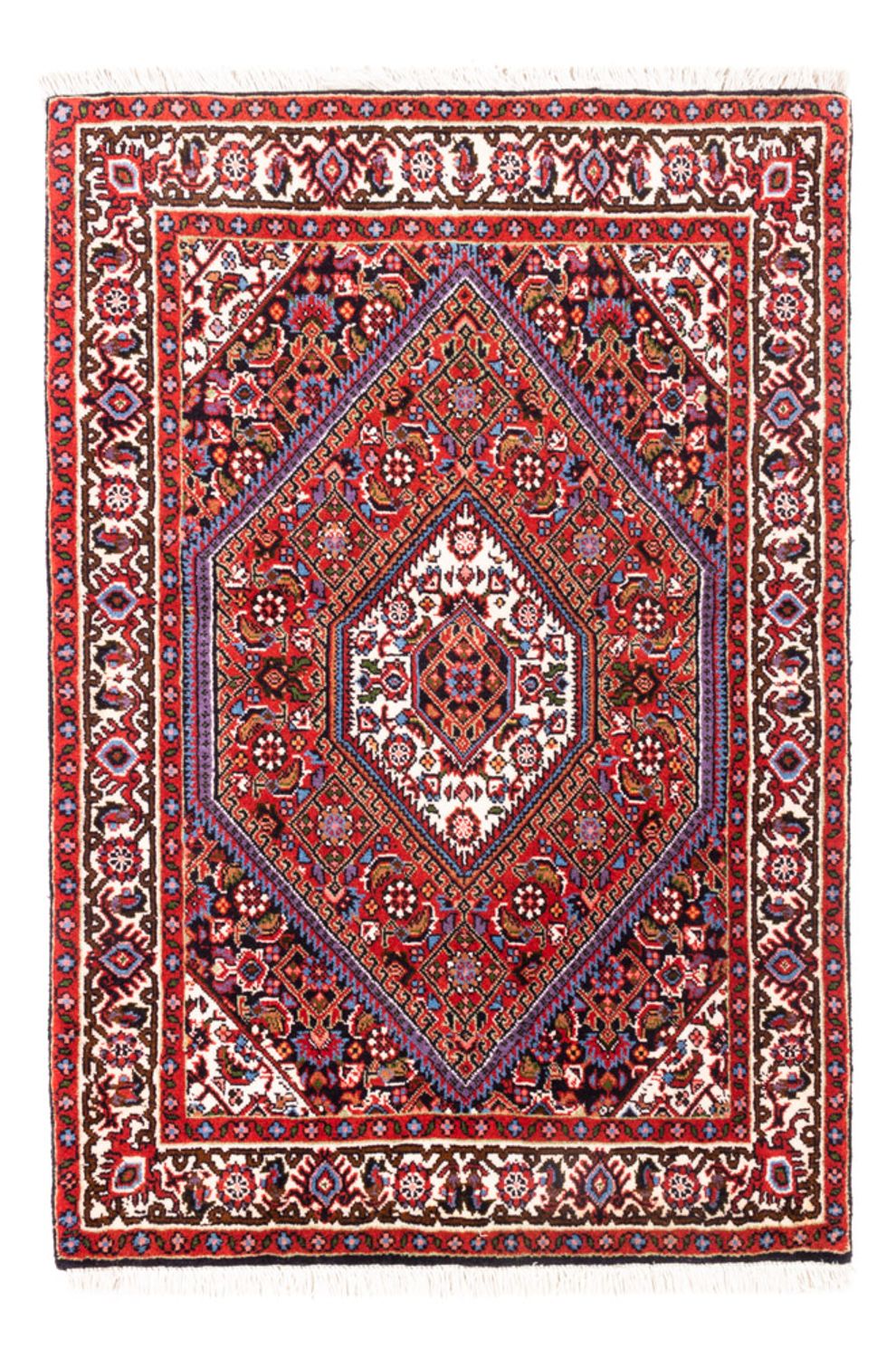 Tapis persan - Bidjar - 100 x 70 cm - rouge