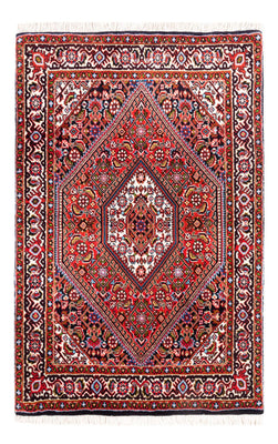 Tapis persan - Bidjar - 104 x 72 cm - rouge