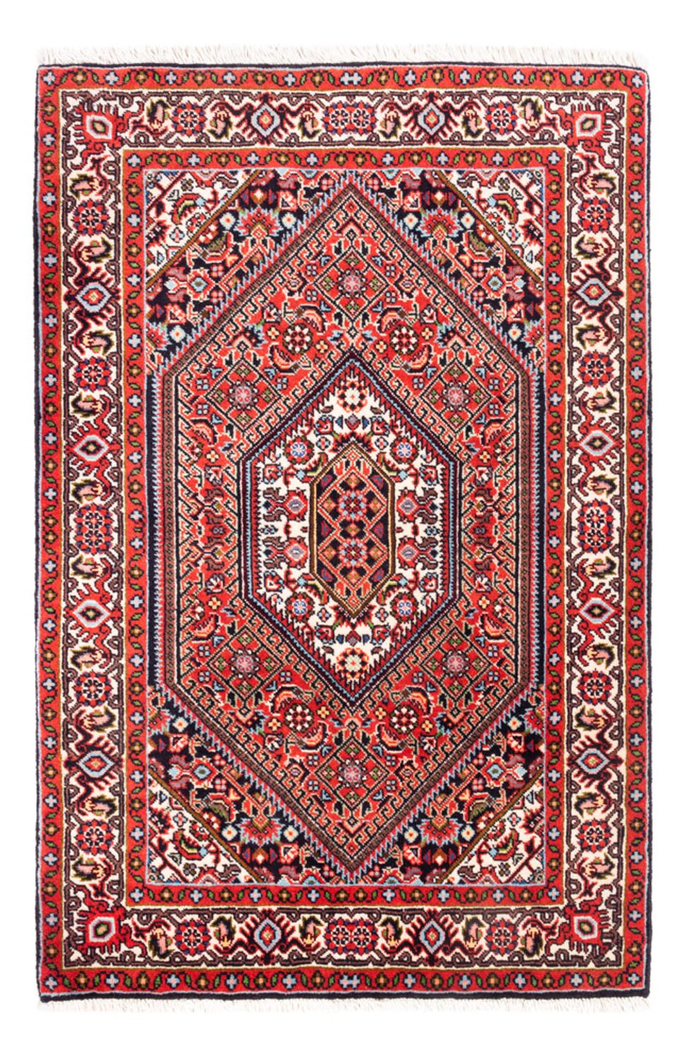 Tapis persan - Bidjar - 103 x 70 cm - rouge