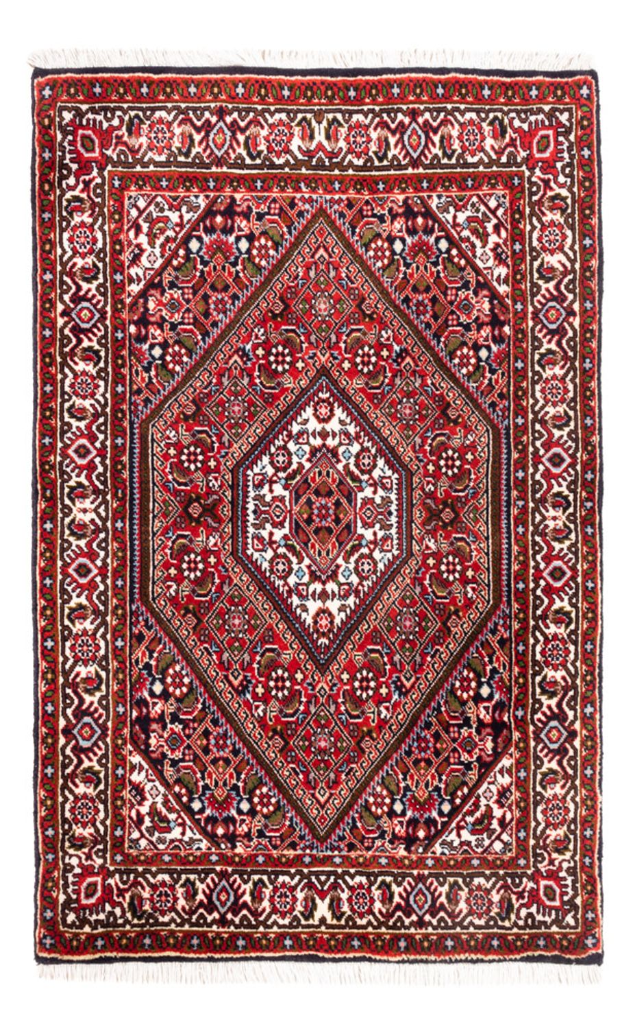 Tapis persan - Bidjar - 104 x 72 cm - rouge