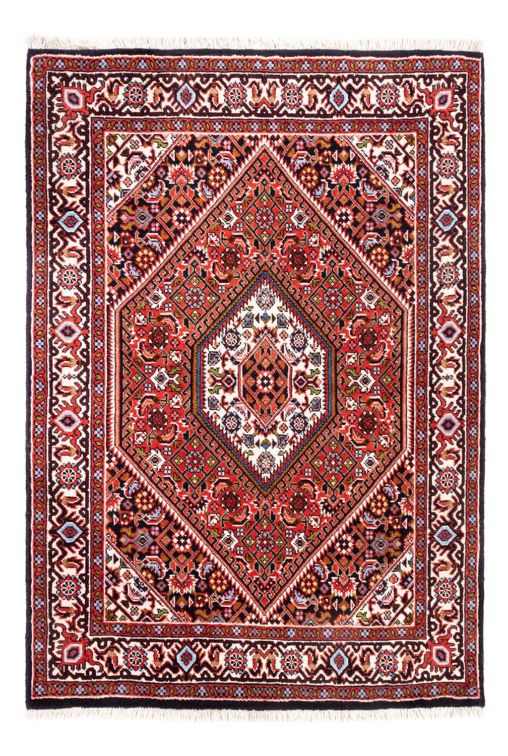 Tapis persan - Bidjar - 104 x 74 cm - rouge