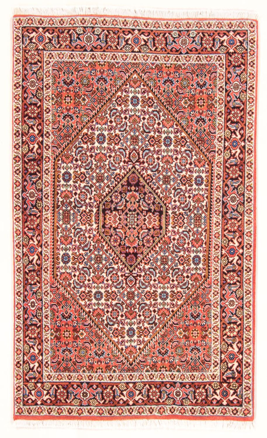 Tapis persan - Bidjar - 135 x 84 cm - rouge